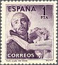 Spain 1950 San Juan De Dios 1 PTA Dark Purple Edifil 1070. Spain 1950 1070 San Juan de Dios. Uploaded by susofe